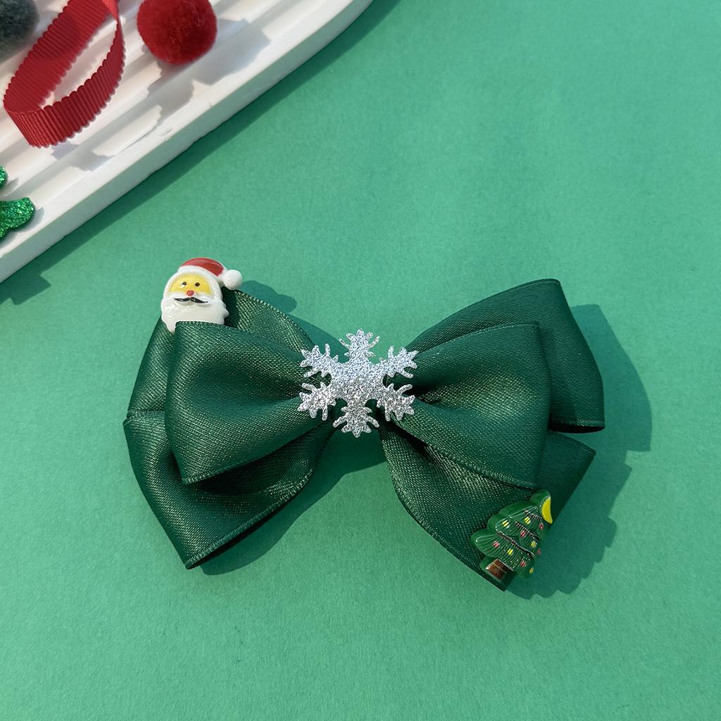 Christmas Style Bow, Sweet Princess Side Bangs, Cute Snowflakes, Santa Claus Hair Accessories, Creative Interesting Decorations