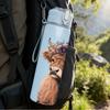 1PC Highland Cow Shaggy Cattle Portrait Print 750ml Color Plastic Sports Water Bottle Leakproof Flip Straw Lid Suitable for Sports Office Home Use