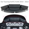 Черная сумка для ветрового стекла Batwing Fairing Wave Saddle 3 Pouch Pocket Bag для Harley Touring FLHTC FLHX 2014 - 2022