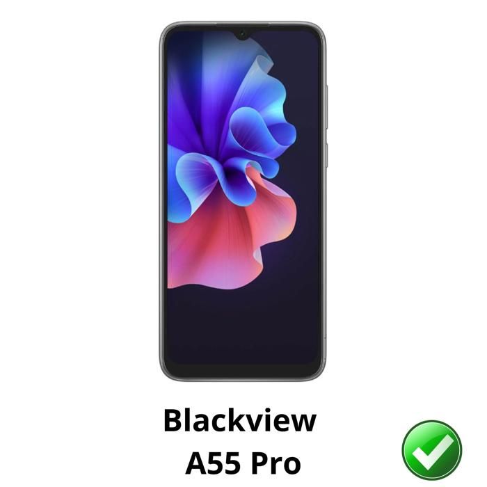 Protection écran pour Blackview A55 Pro [Pack 2] Film Plastique Protecteur Résistant Ultra Mince Phonillico