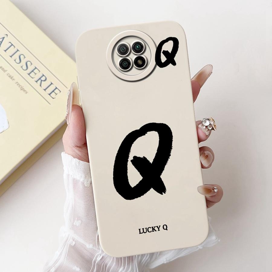 Для Xiaomi Redmi Note 9T Чехол Мягкий Силикон Coque Счастливая Буква от A до Z Расписной Ударопрочный Funda для Redmi Note 9 5G note9 TCover