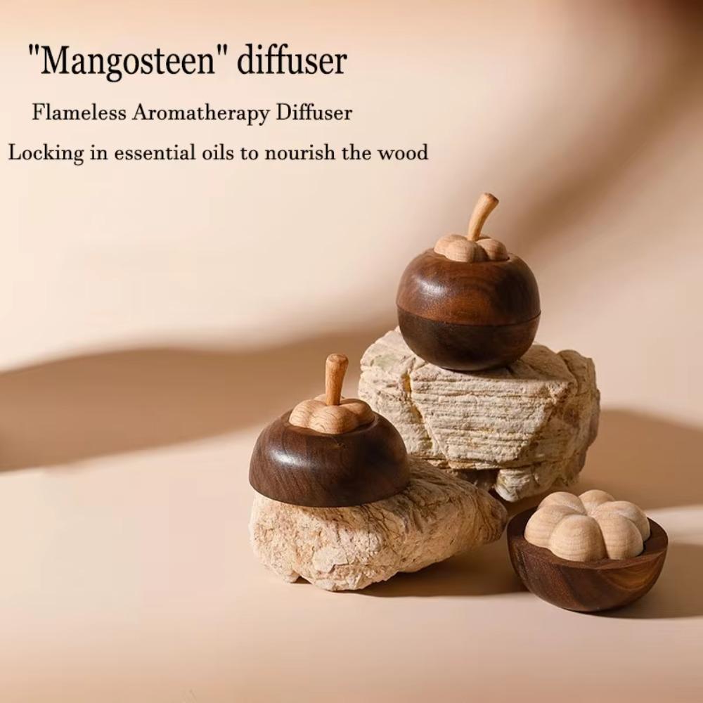 Portable Wooden Essential Oil Diffuser Mountain Bamboo Shape Aroma Diffuser Bedroom
