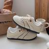 Fashion Korean version of retro German training shoes women's 2025 new summer soft-soled versatile white shoes with skirt B3511