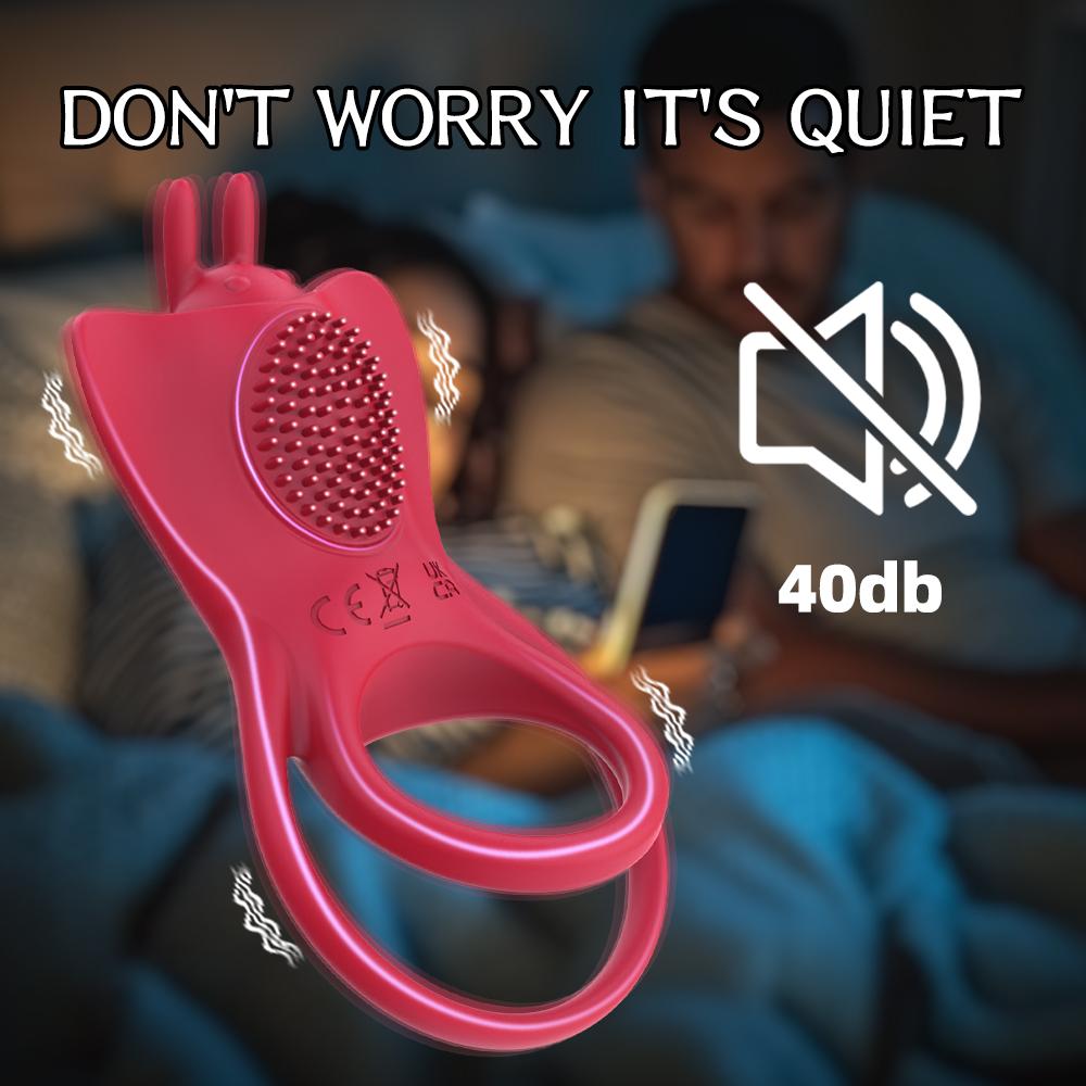 APP Vibration Buttfly Ring Men Penis Ring Wireless Control Cellicle Massage Penis Stimulation Dick Ring Sex Toys Semen Lock Ring Dick Ring