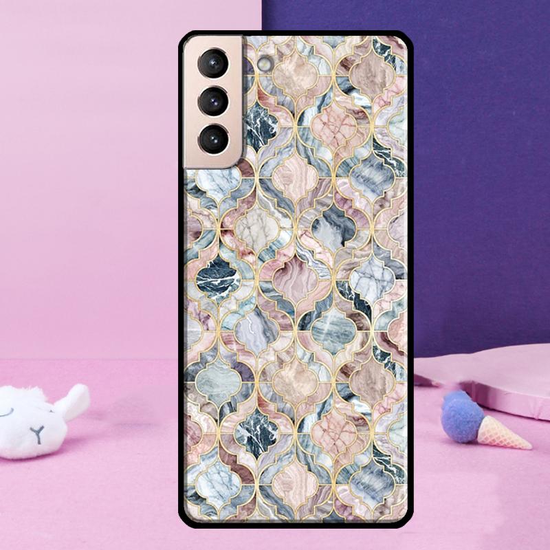 Чехол для телефона с марокканской плиткой для Samsung Galaxy S25 Ultra S24 Ultra S9 S10 S20 S21 S22 Plus S23 S24 FE