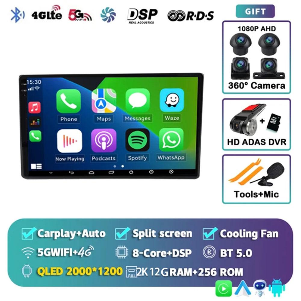 10" Android 14 для Wuling Hongguang 2025 беспроводной Carplay радио автомагнитола мультимедиа видео навигация GPS головное устройство без DVD