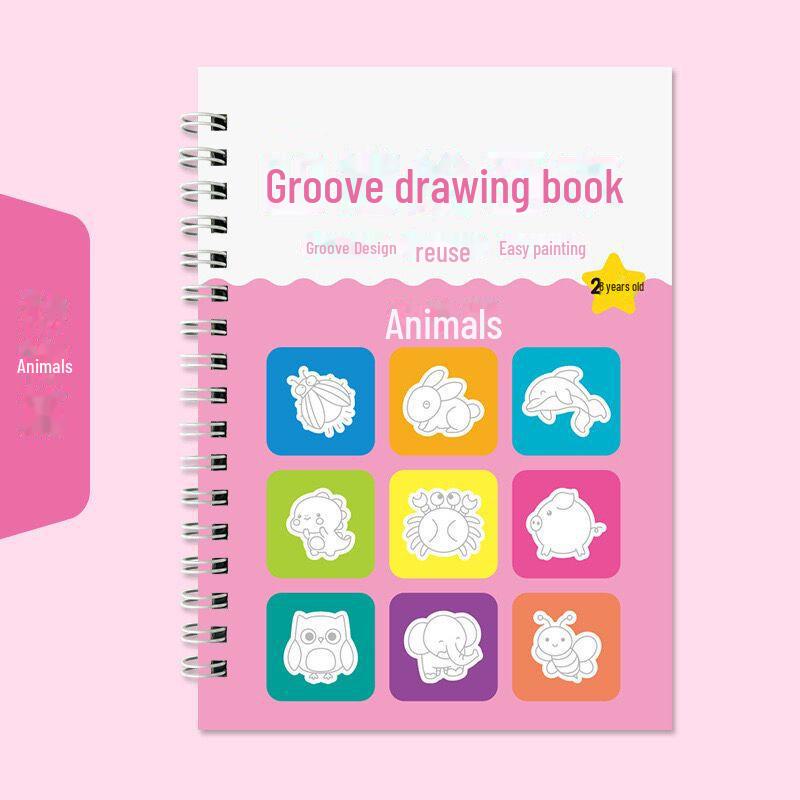 "Simple Drawing & Calligraphy Practice Book for Children Aged 2-8"