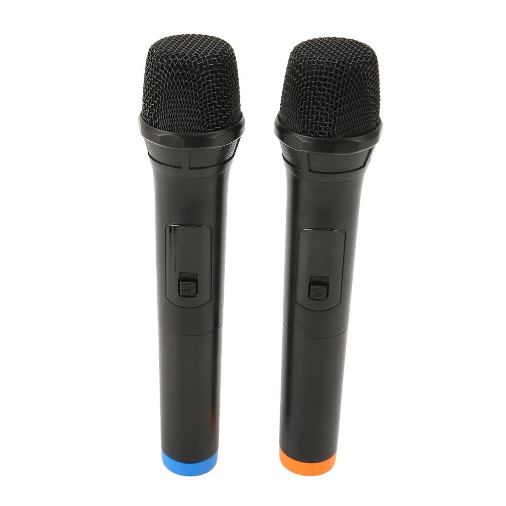 2pcs Wireless Microphone USB Dynamic Cordless Microphone Portable Handheld Microphone for Karaoke Singing Presentation