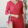 Shiz Madam Women Pleated Dress N2676