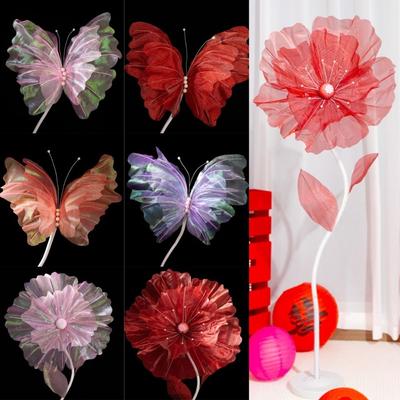 47cm Veil Butterfly 3D Artificial Butterfly NEW Layout Background Decoration Wedding Backdrop