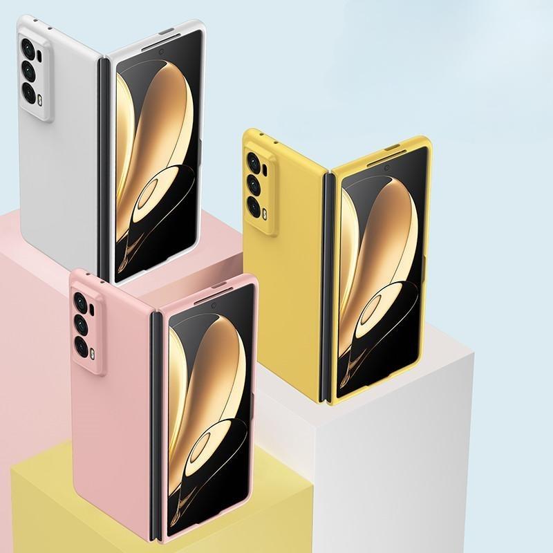 PC Hard Shell Phone Case For Honor Magic V2 Solid Color Protective Cover