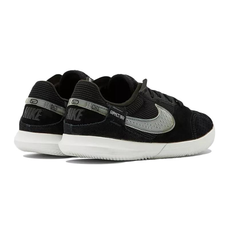 Nike Уличные футбольные кроссовки Streetgato с амортизацией, устойчивые к скольжению, износостойкие, низкие, черные, детские кроссовки DH7723-010