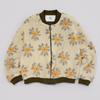 Mizqz Reversible Flower Fleece Dumble Zip Up Jacket