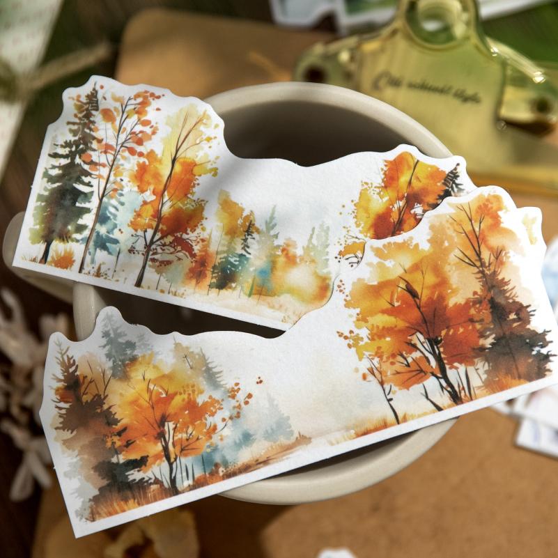 Journal GO 30pcs Beautiful Landscape Sticker Pack Natural Scenery Junk Journal DIY Scrapbooking Collage Planner Stickers