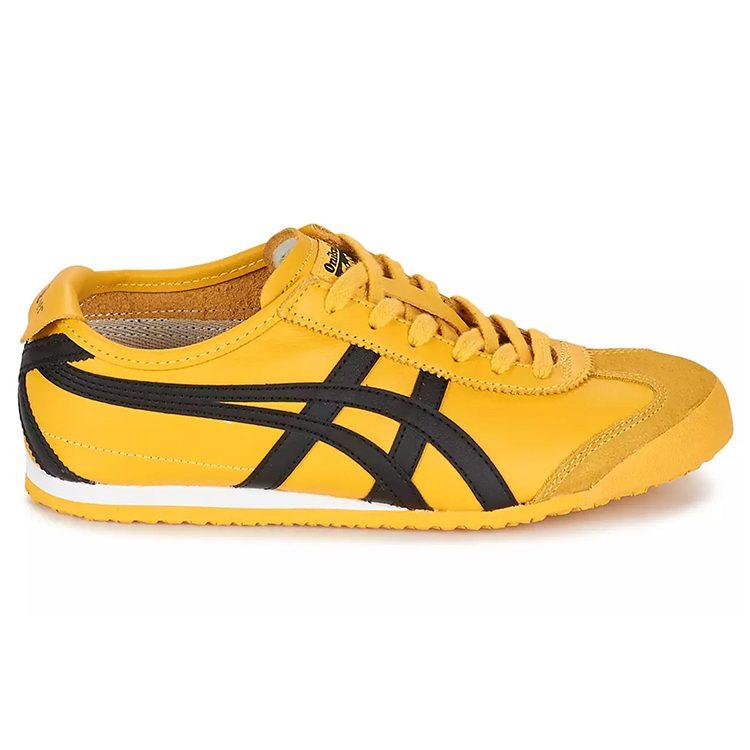 ONITSUKA TIGER Mexico 66 Ретро Спортивные Нескользящие Низкие Повседневные Кроссовки Унисекс Желтые DL408-0490