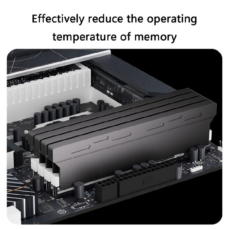 Охлаждающий радиатор для памяти DDR5 DDR4 DDR3 Рассеивание тепла Легкий алюминиевый Охлаждающая прокладка 140x35x9мм