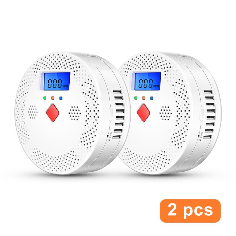 Tuya WiFi Умный Детектор Угарного Газа Сигнализация 85 дБ Звуковое Предупреждение ЖК Цифровой Дисплей Домашний Внутренний Монитор CO в Реальном Времени Отравление