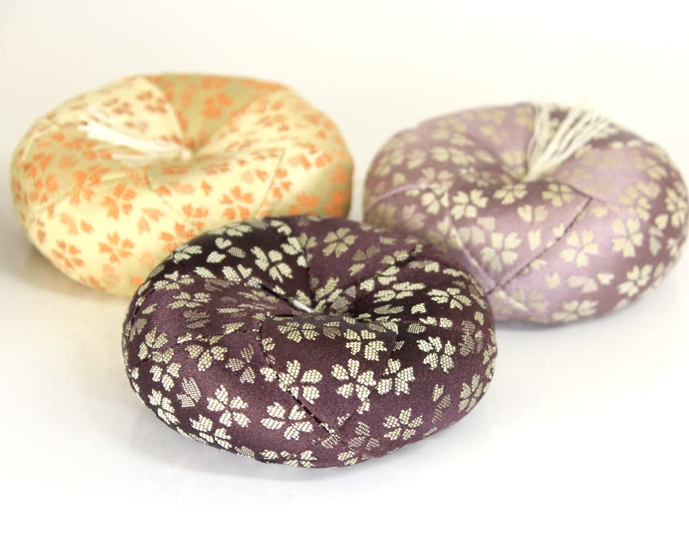 Naamukuma-chan Kobo, Погодный узор, Сделанный в Японии набор оринов, Орин + Палочка-рин + Футон, 2,8 сун (Диаметр 8,5 см), Темно фиолетовый