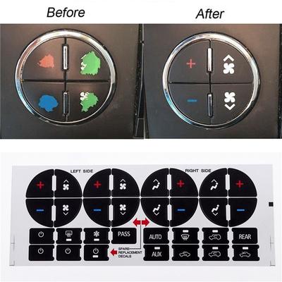 Для GMC Buick Traverse Suburban Avalanche Chevy автомобильный кондиционер AC кнопка климат-контроля ремонт наклейки декоративные наклейки