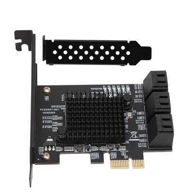 Карта расширения PCI Express на 6 портов SATA 3.0 Карта-переходник Совместима с SATA6G 3G 1.5G HDD
