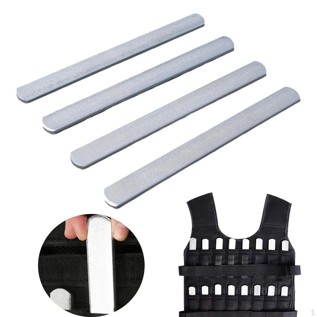 4 Pieces Weight Vest Plates Strength Training with Round Head Plate for Jogging Cardio