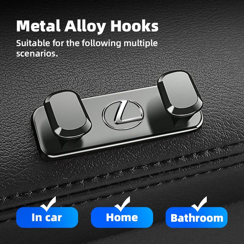 Zinc Alloy Car Hook Adhesive Storage Hooks Interior Accessories For Lexus F-SPORT ES RX NX LS UX LM LX GX LC RZ IS CT GS RC HS AFM1