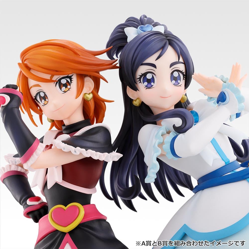 Ичибан Кудзи Pretty Cure Навсегда Приз А Фигурка Кьюр Блэк Приз Б Фигурка Кьюр Уайт Полный набор из 2 Сердец!