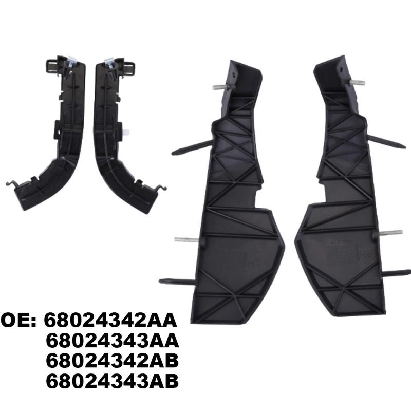 Fixed Bumper Brackets 4 PCS Replacement for Dodge For Challenger 2015 OEM Compatible Numbers 68024342AA 68024343AA