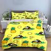 Penguin Pineapple Fun Decor Bedding Duvet Cover Set Duvet Cover Pillowcases (1 * Duvet Cover 2 * Pillowcases, without duvet insert)