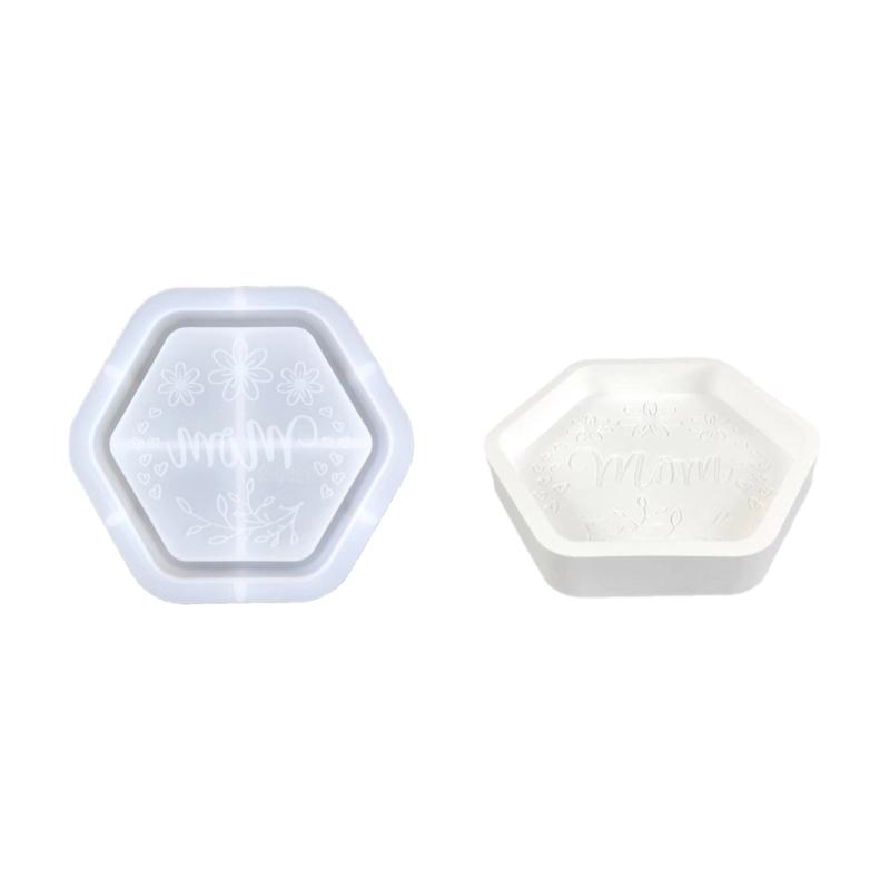 Поднос для хранения силиконовая форма для показа ювелирных изделий круглые/шестигранные/квадратные формы для подставок формы для эпоксидной смолы на День матери поделки