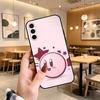 K-Kirbys Game C-Cartoon Pink Phone Case For Samsung Galaxy A73,A72,A71,A70,A53,A52,A51,Soft Silicone Black Cover