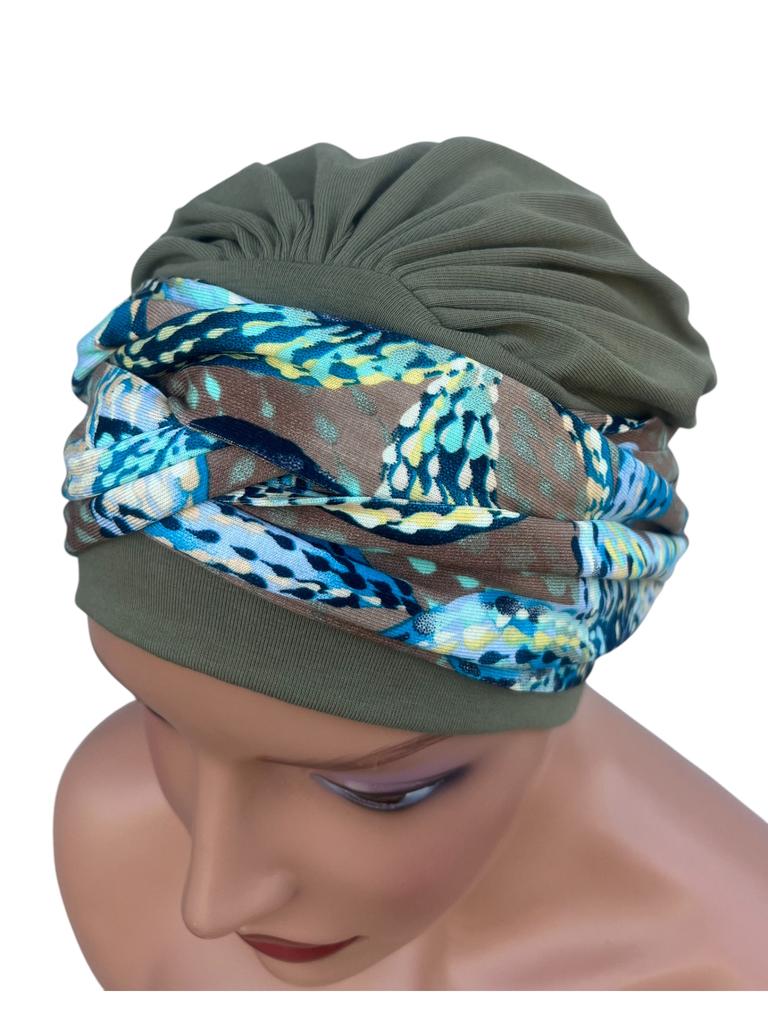 Lena 002-455 Women' Turban Cotton Scarf Even After Chemotherapy