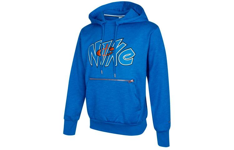 Nike Толстовки Мужские Синие С Капюшоном Умеренная Обычная DA5990-480
