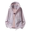 Outdoor lightweight sports hooded charging sunscreen clothing jacket women's light and breathable anti-splashing sunscreen clothing