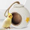 Comfortable Coconut Husk Bird Cages Bite Resistant Bird House Bird Supplies Hamster Bed  Garden