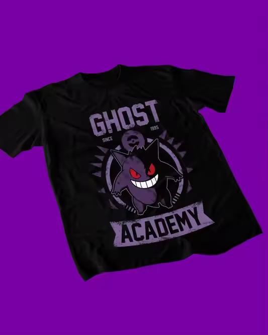 Pokémon Anime GHOST ACADEMY Gengar Printed T-shirt Summer Men's and Women's T-shirt Trendy Loose Casual Y2K 2026 New Streetwear