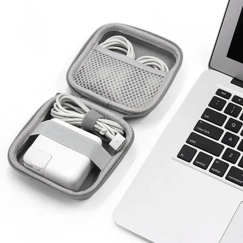 Mini Portable Eva Storage Bag Pouch Carrying Bag Zipper Earphone Case For Airpod Earphone/Phone/Charging Cable Accessories