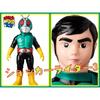 Б/у Medicom Toy x Toei Ретро Мягкий Винил Шоккер Райдер №3 Фейковый Камен Райдер MEDICOM TOY Фигурка Сниматель Маски