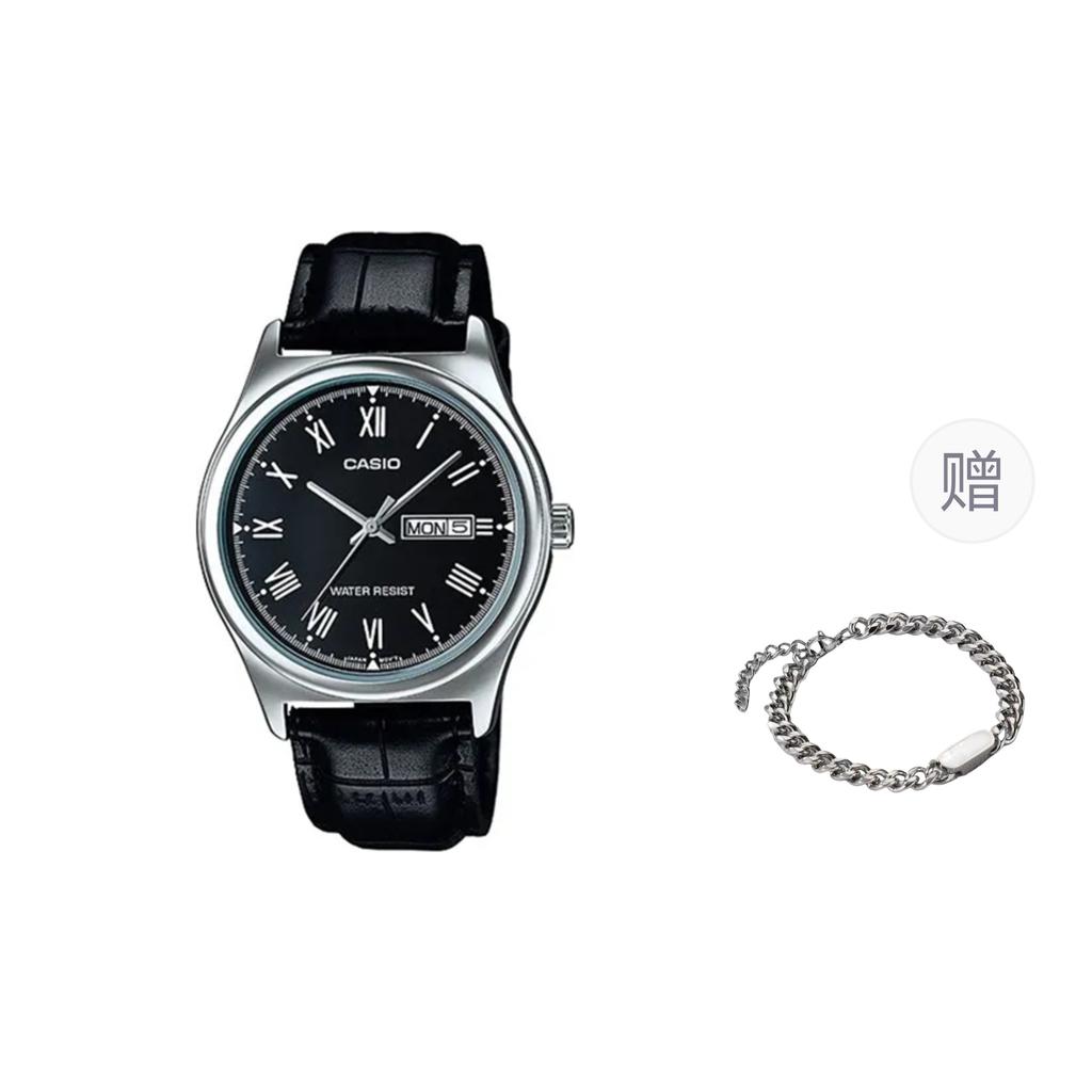 Casio Мужские Черные Часы MTP-V006L-1B-