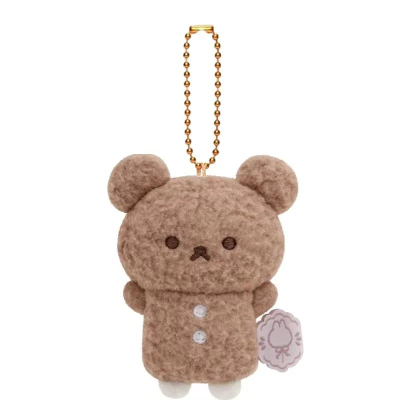 Кавайная животная брелок-подвеска Рилаккума Хлопковый кролик Мышь Подвеска на сумку Кавайная лиса Кошка Мягкие набивные аксессуары Для девочки Подарок