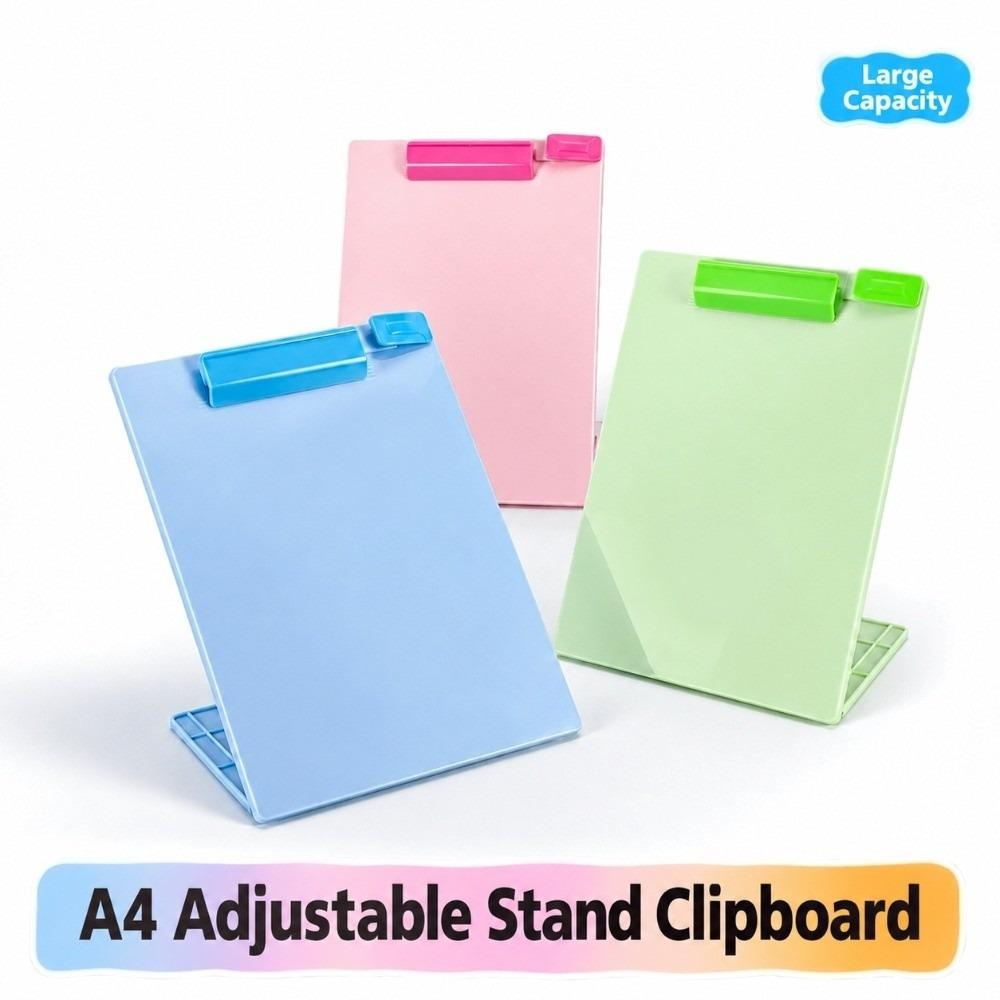 1Pc A4 Standing Clipboard Adjustable Stand Document Holder Lightweight A4 Clip Board  Students