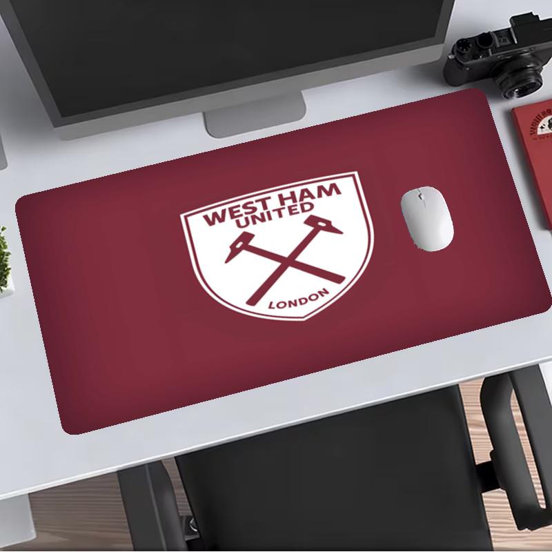 West Ham United Extended Gaming Mouse Pad with Stitched Edges NonSlip Rubber Base Waterproof Desk Mat for Computer Laptop Office Gaming