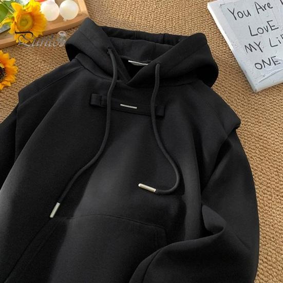 Осенняя мужская толстовка с капюшоном и защитой шеи, с капюшоном, большим карманом, эластичными манжетами и подолом, пуловер для спорта, фитнеса, путешествий, школы, топ