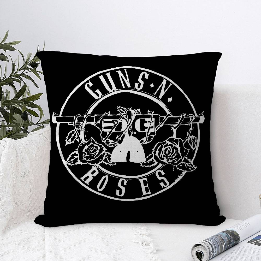 GGunsS N Roses Cushion Cover Inches Farmhouse Decor Home Throw Pillow Covers for Couch Decorations