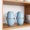 6Pcs Stackable Cup Holder Adjustable Cup Organizer Drinkware Storage Rack  Kitchen Cabinet