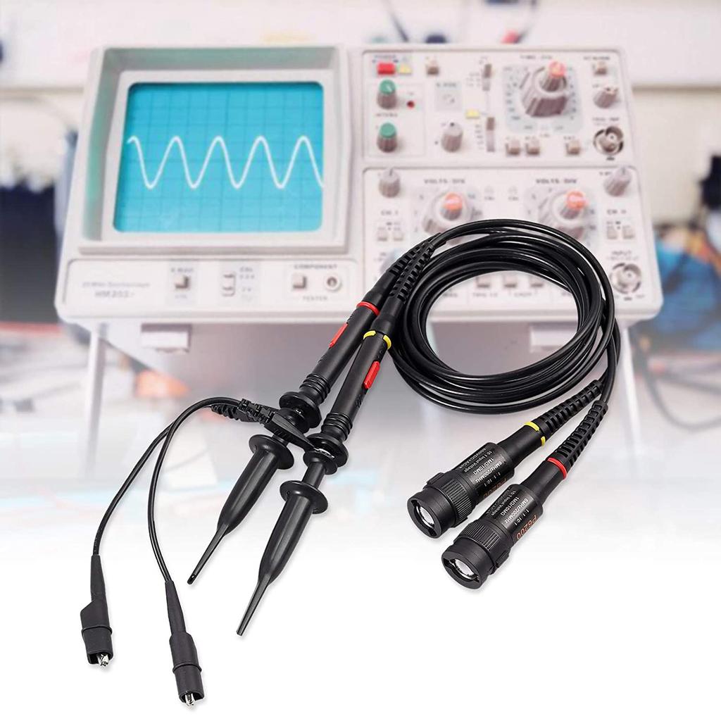 A84X-P2200 Oscilloscope Probe With Accessories Kit 200Mhz Oscilloscope Clip Probes 1X 10X With BNC Mini Grabber Test Lead