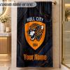 Beach TowelHull FC Custom Name Text Personalized Soft Towel for Beach Pool Indoor Home Decor Gift
