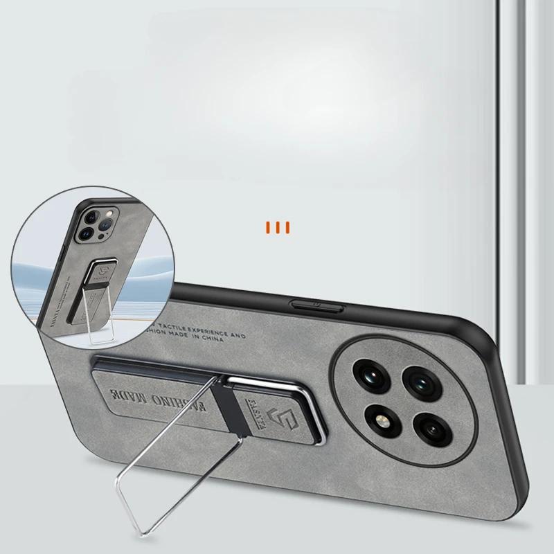 Чехлы для Oneplus 13R 1+13 12 R Кожа Armor Противоударный Чехол для One Plus ACE 5 Pro 3V 3pro ACE5 Магнитный Держатель Кольцо Силиконовый Матовый Чехол