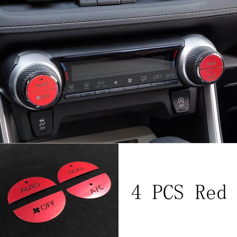 Электронный ручной тормоз для кондиционера, мультимедийная кнопка, блестящая накладка, наклейка для RAV4 RAV 4, аксессуары для интерьера
