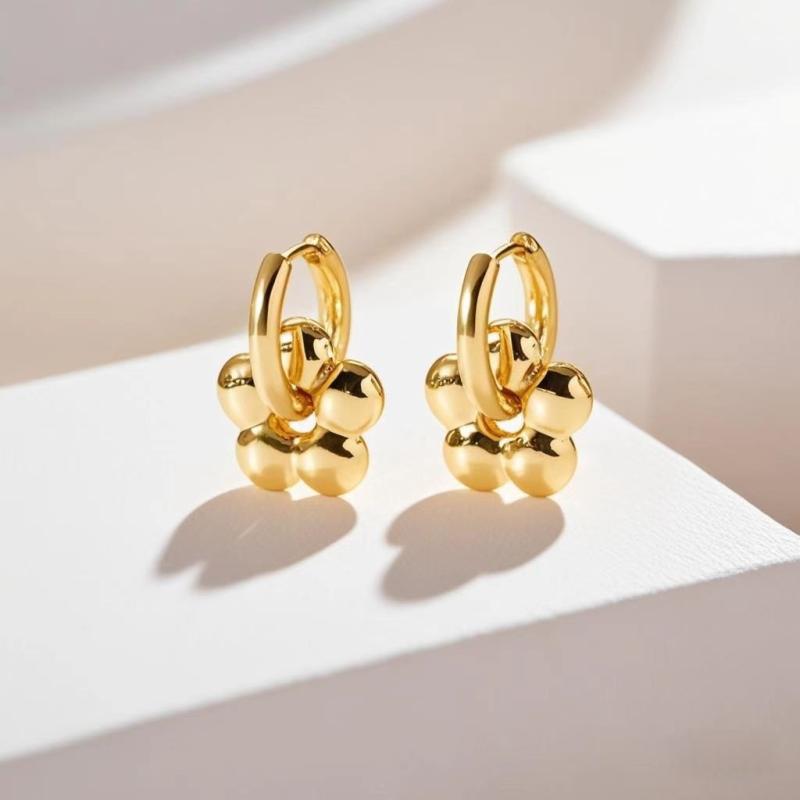 Классические титановые серьги-кольца в форме сердца, звезды, цветка для женщин, панк, хип-хоп, Y2K, ювелирный подарок